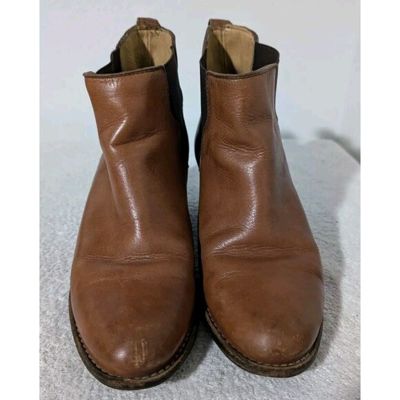 Frye Brown Leather 76303 Jackie Gore Cowboy Western Bootie Chelsea Boot Size 6B - Picture 2 of 14